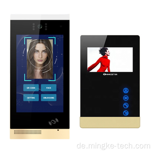 Wasserdichte Farbe Golden Voll Touchscreen Video Türklingel